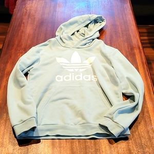 Girls ADIDAS hoodie- Light teal/aqua
